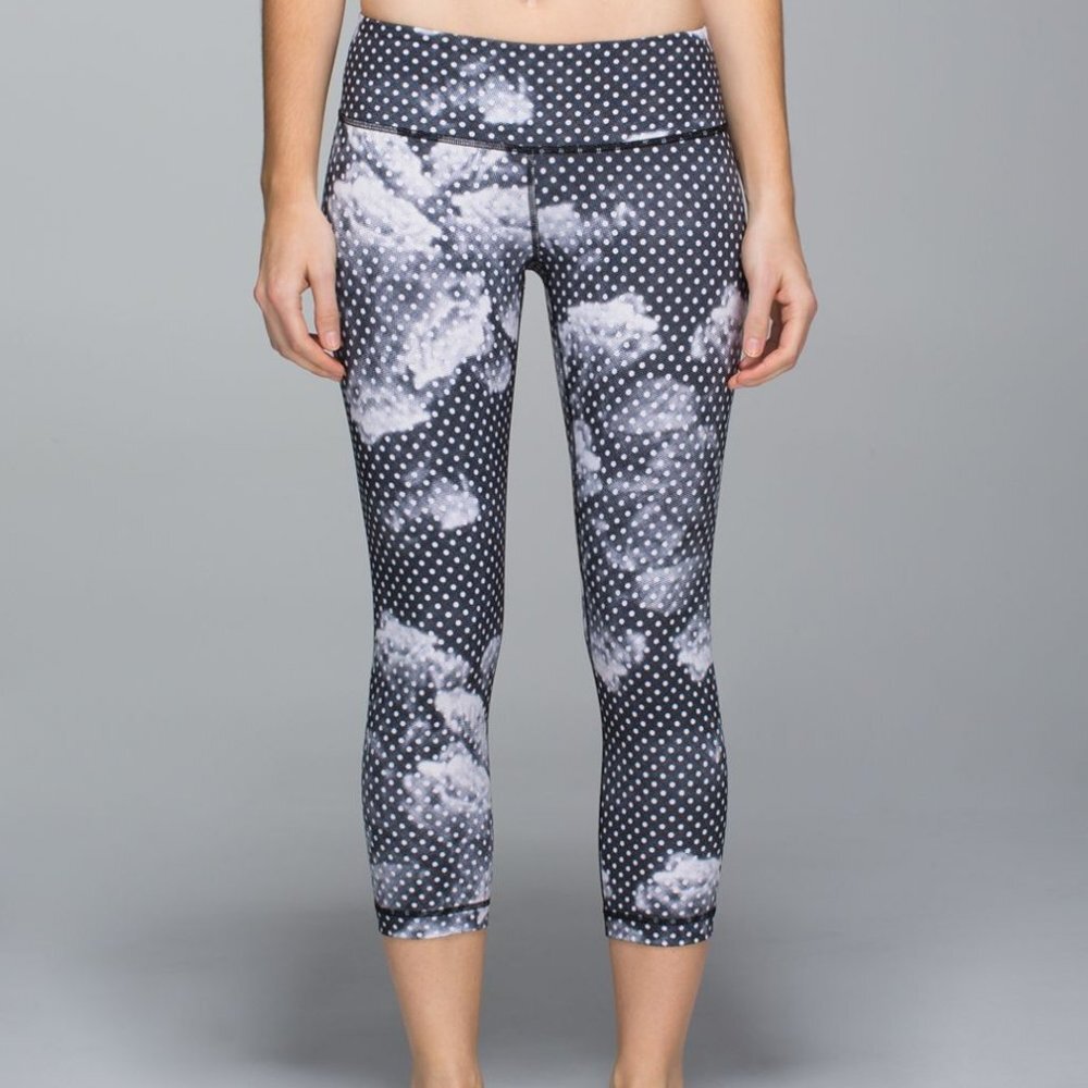 Lululemon Wunder Under Crop II Polka Dot